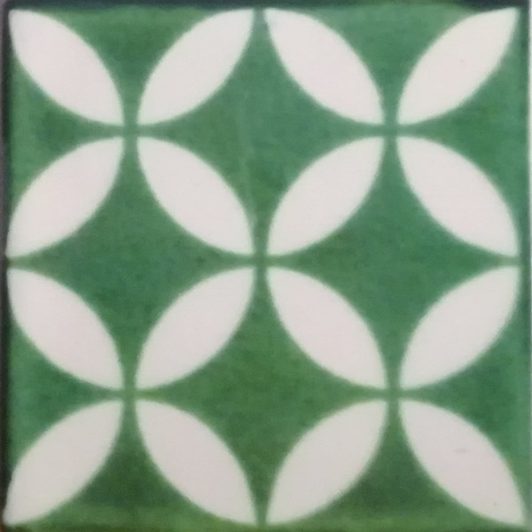Mexican Talavera Tile - A119_GREEN
