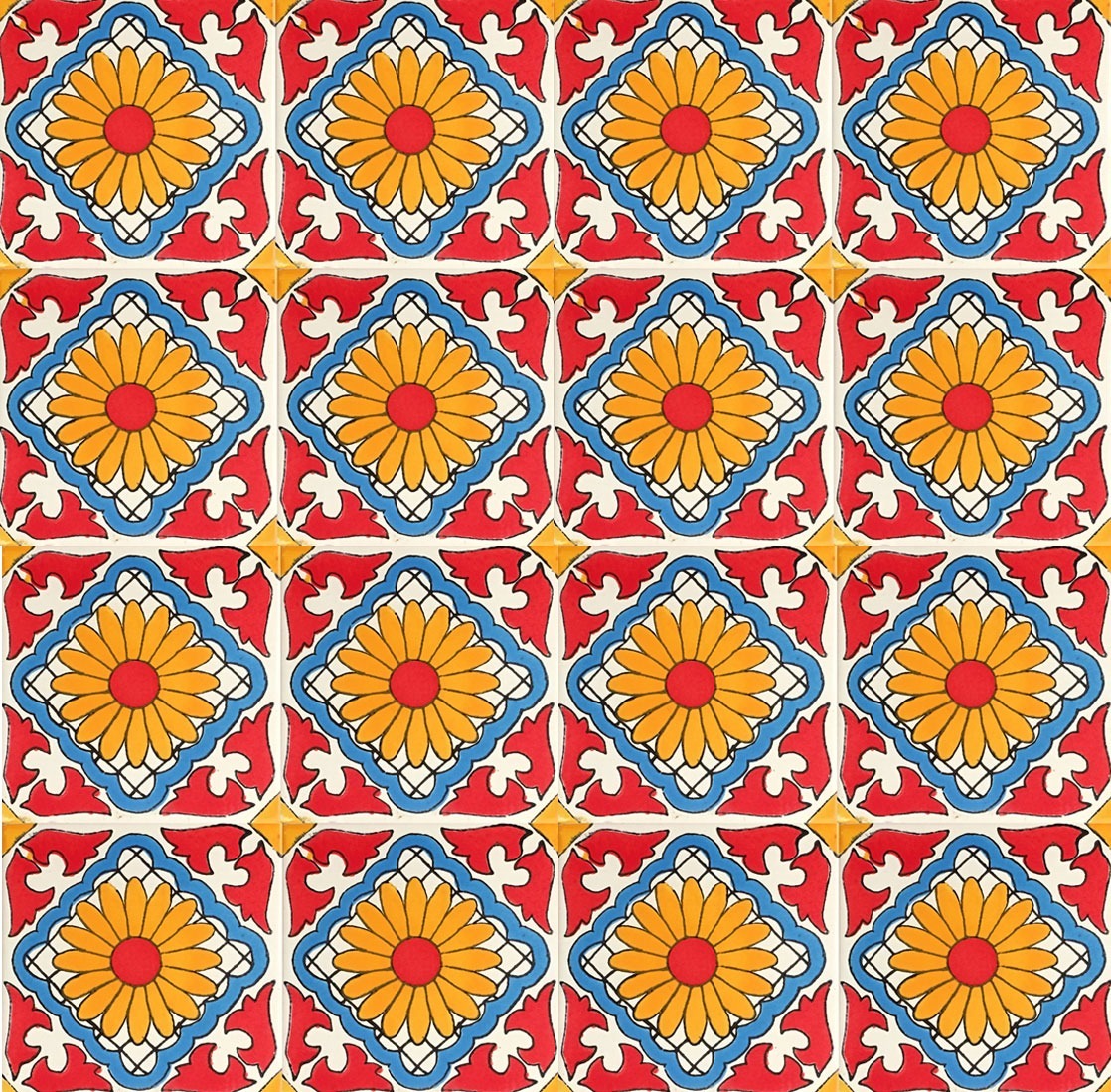 Mexican Talavera Tile - AMT 013 (Liza)