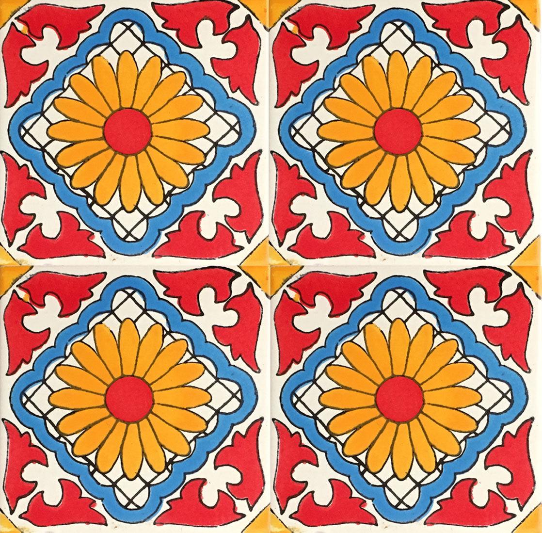 Mexican Talavera Tile - AMT 013 (Liza)