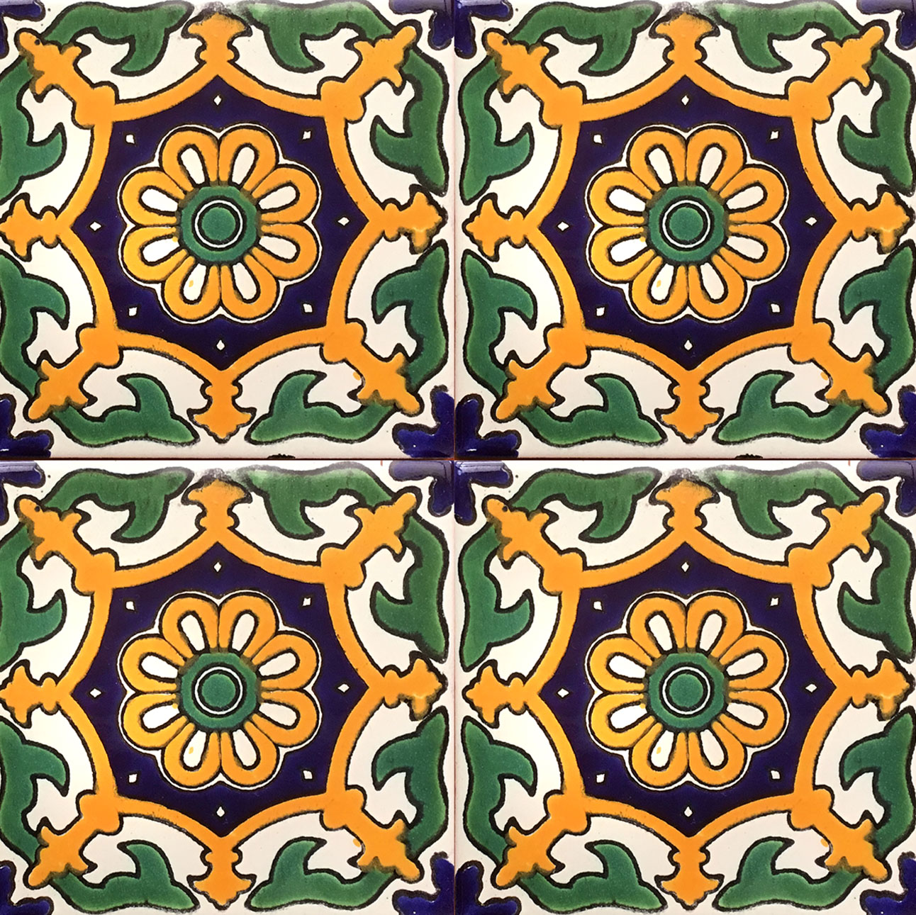 Mexican Talavera Tile - AMT 014 (#354)