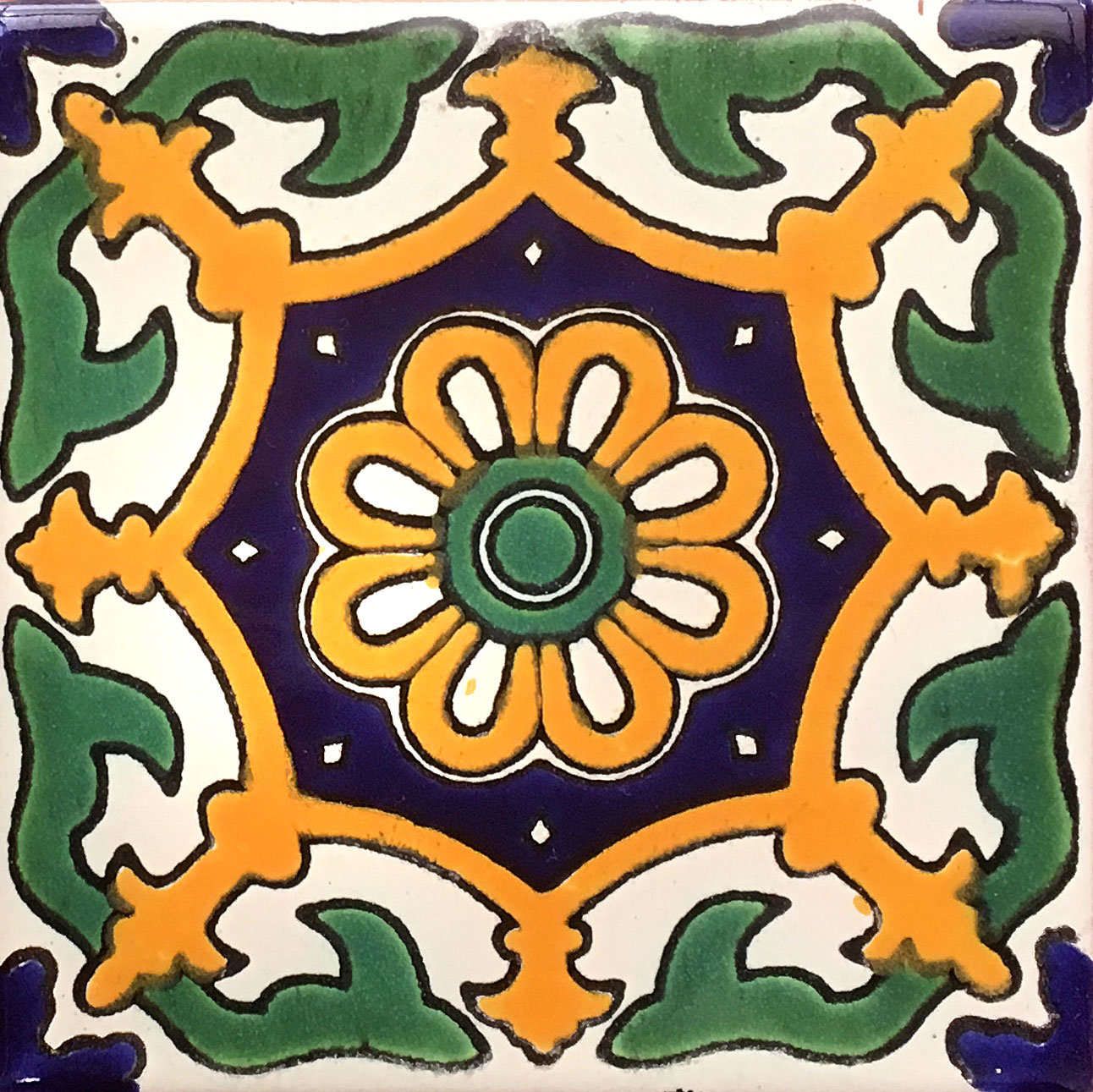 Mexican Talavera Tile - AMT 014 (#354)