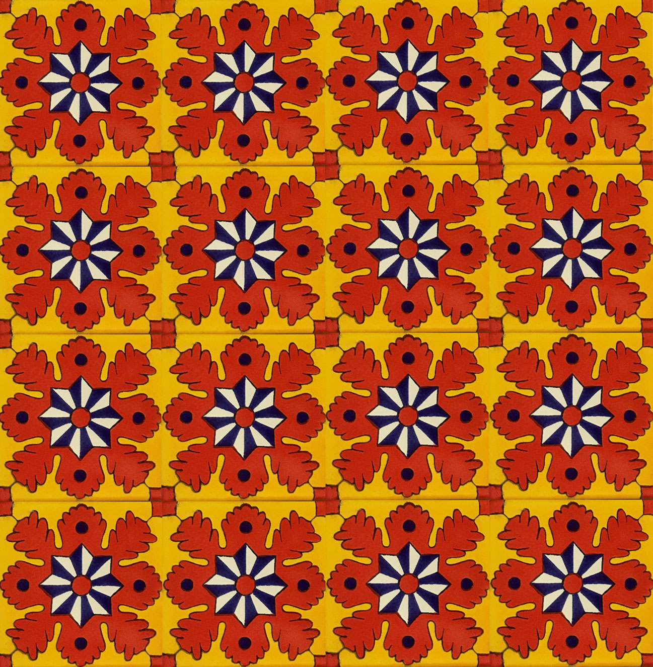 Mexican Talavera Tile - AMT 016 Mustard