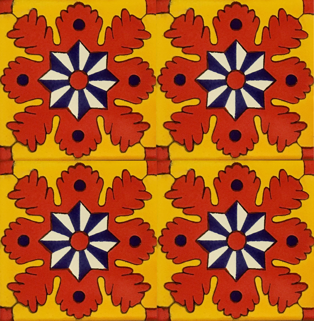 Mexican Talavera Tile - AMT 016 Mustard