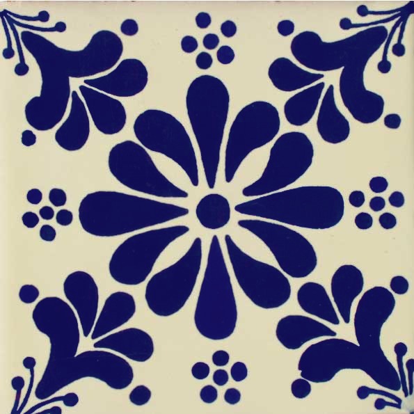 Mexican Talavera Tile – HAD015_COBALT