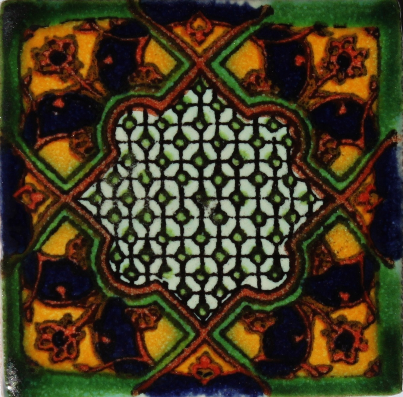 Mexican Talavera Tile – HAD020_MUSTARD