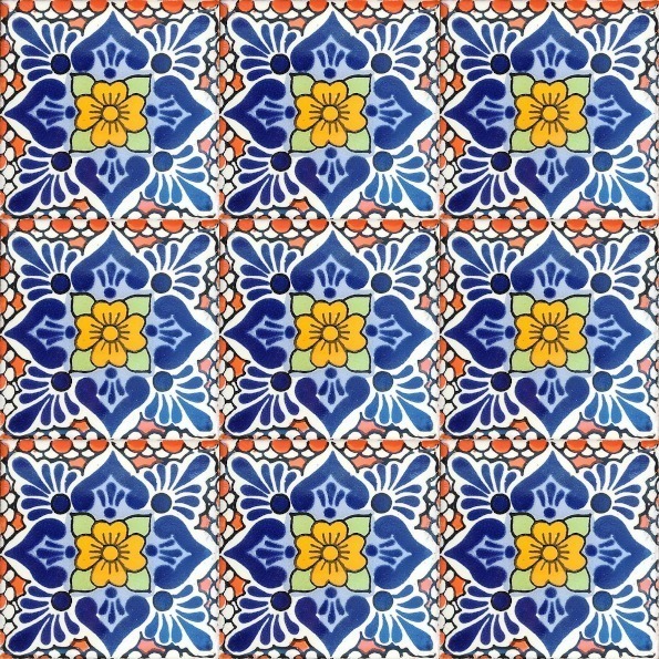 Mexico Talavera Tile - HAD021_ORANGE