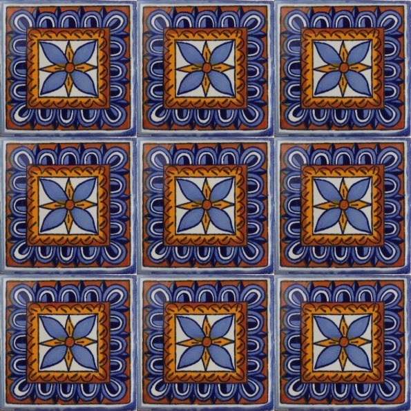 Mexican Talavera Tile - HAD030_BLUE