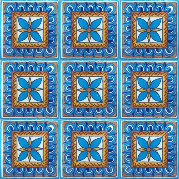 Mexican Talavera Tile - HAD030_TURQUOISE
