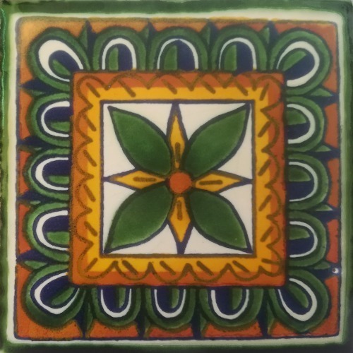 Mexican Talavera Tile - HAD030_GREEN