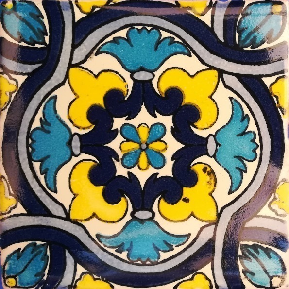 Mexican Talavera Tile – HAD044_ACID YELLOW