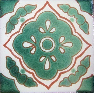 Mexican Talavera Tile – HAD 046-GREEN / AZ 059