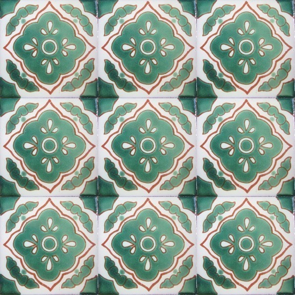 Mexican Talavera Tile – HAD 046-GREEN / AZ 059