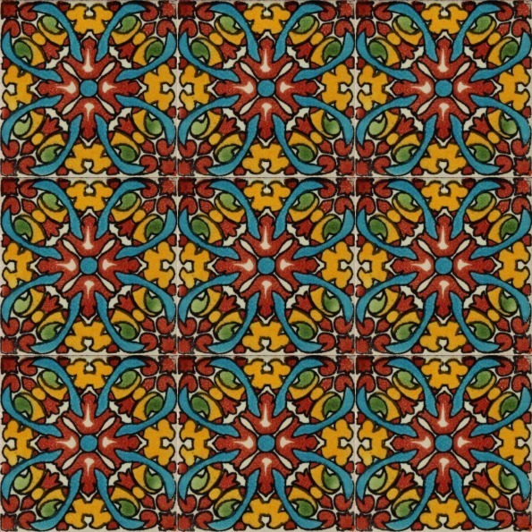 Mexican Talavera Tile – HAD048_RED