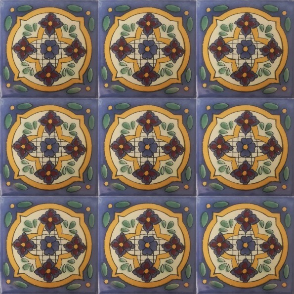 Mexican Talavera Tile - HAD074_LIGHT BLUE