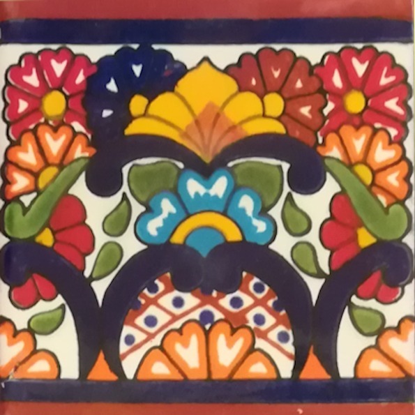 Mexican Talavera Tile - HAD085_TERRACOTTA