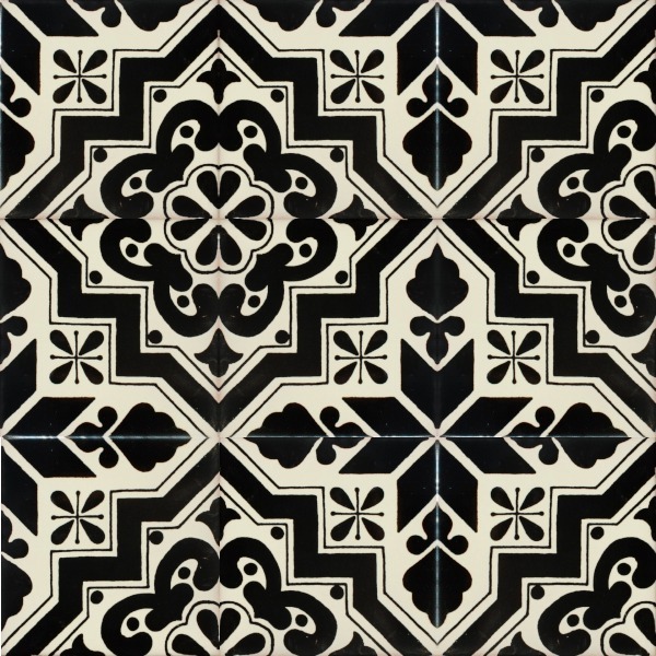 Mexican Talavera Tile – HAD 088_BLACK