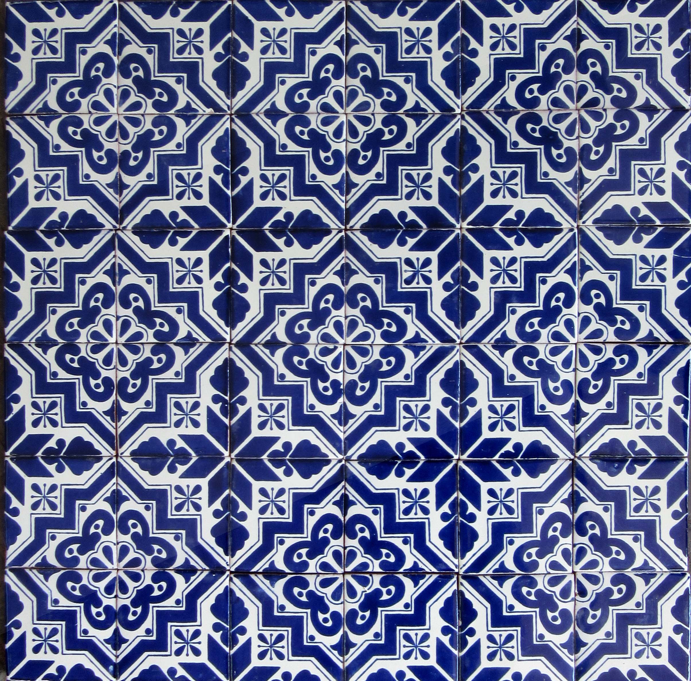 Mexican Talavera Tile – HAD 088_COBALT