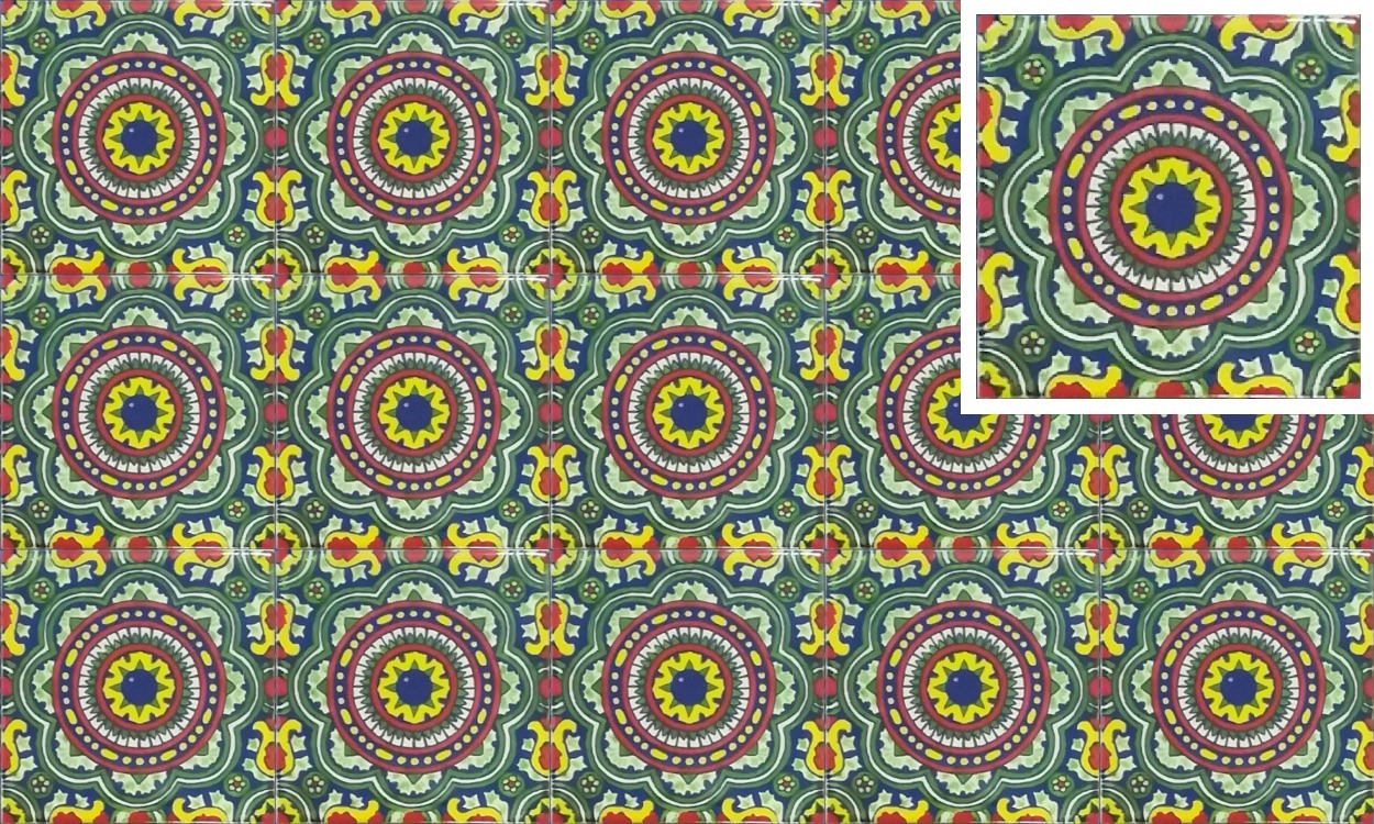 Mexican Talavera Tile - HAD 016_ACID YELLOW