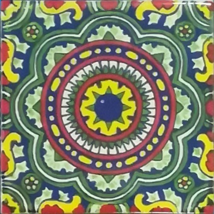 Mexican Talavera Tile - HAD 016_ACID YELLOW
