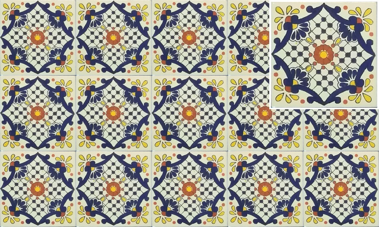 Mexican Talavera Tile - HAD 023