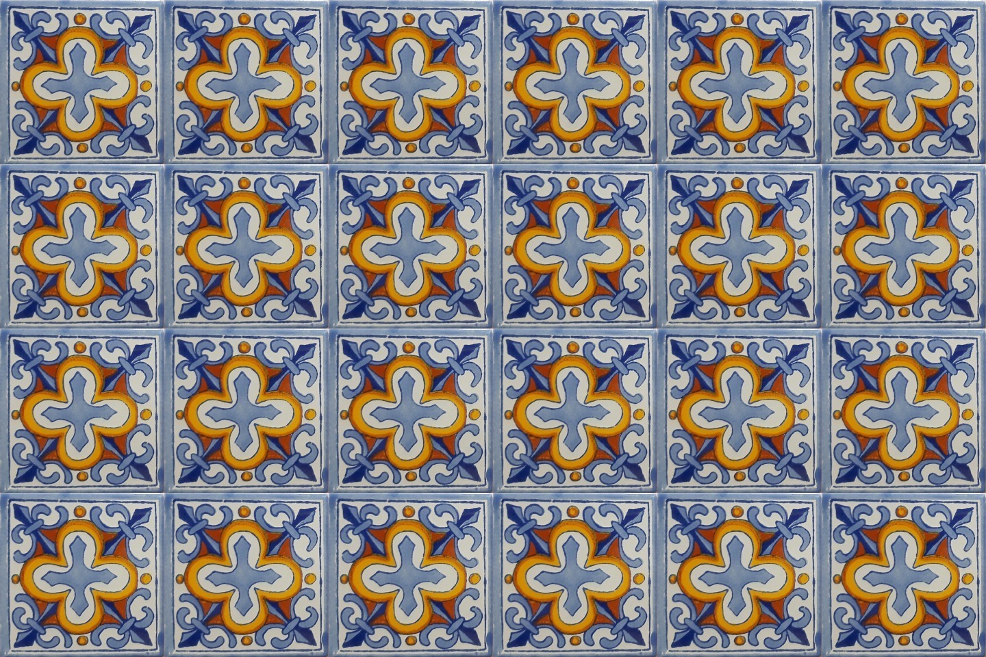 Mexican Talavera Tile - HAD 029_BLUE