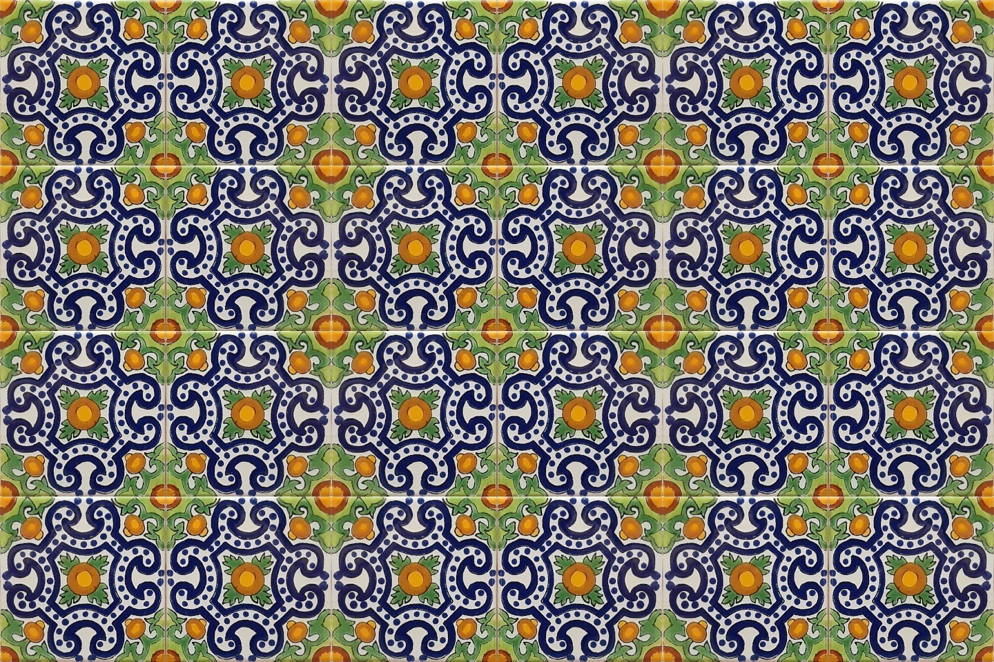 Mexican Talavera Tile - HAD 041_REVERSED
