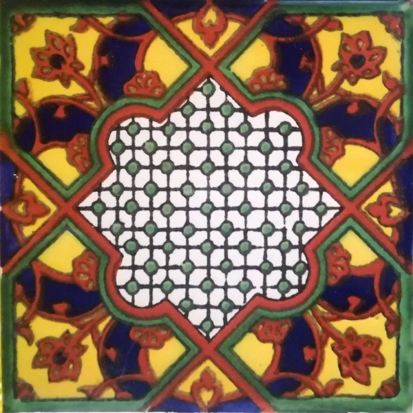 Mexican Talavera Tile - HAD020_ACID YELLOW