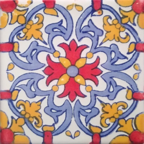 Mexican Talavera Tile - MAN 027_RED