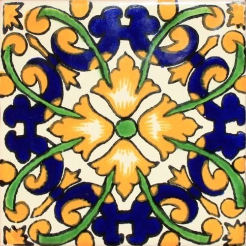 Mexican Talavera Tile - HAD 048_YELLOW