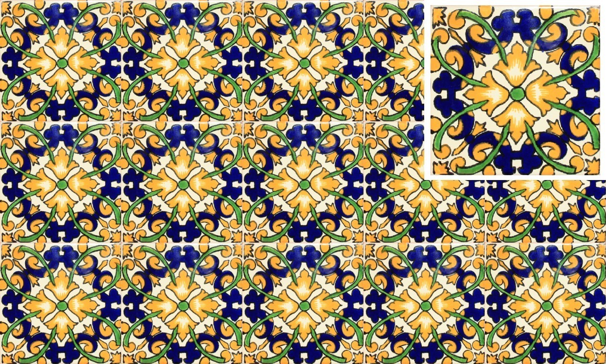 Mexican Talavera Tile - HAD 048_YELLOW