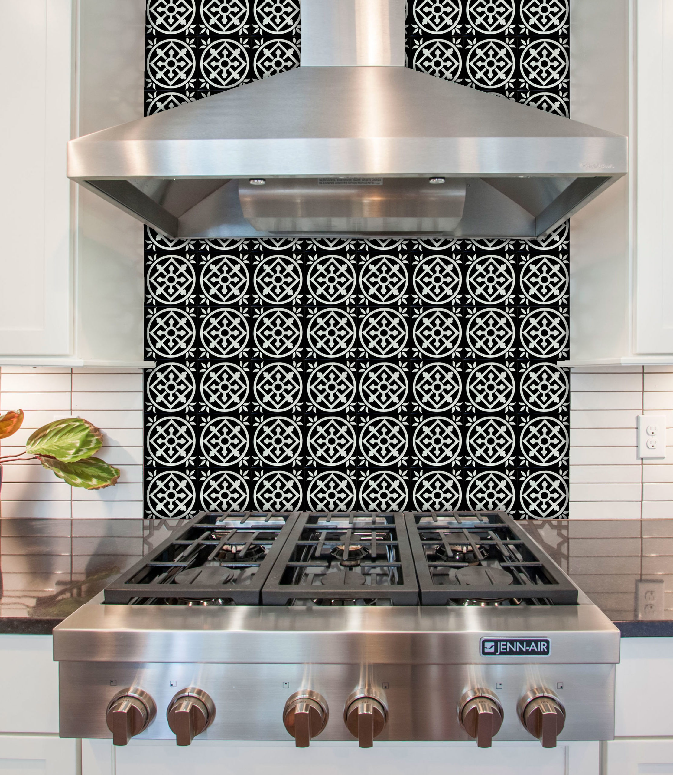 Mexican Talavera Tile – AMT 004-BLACK