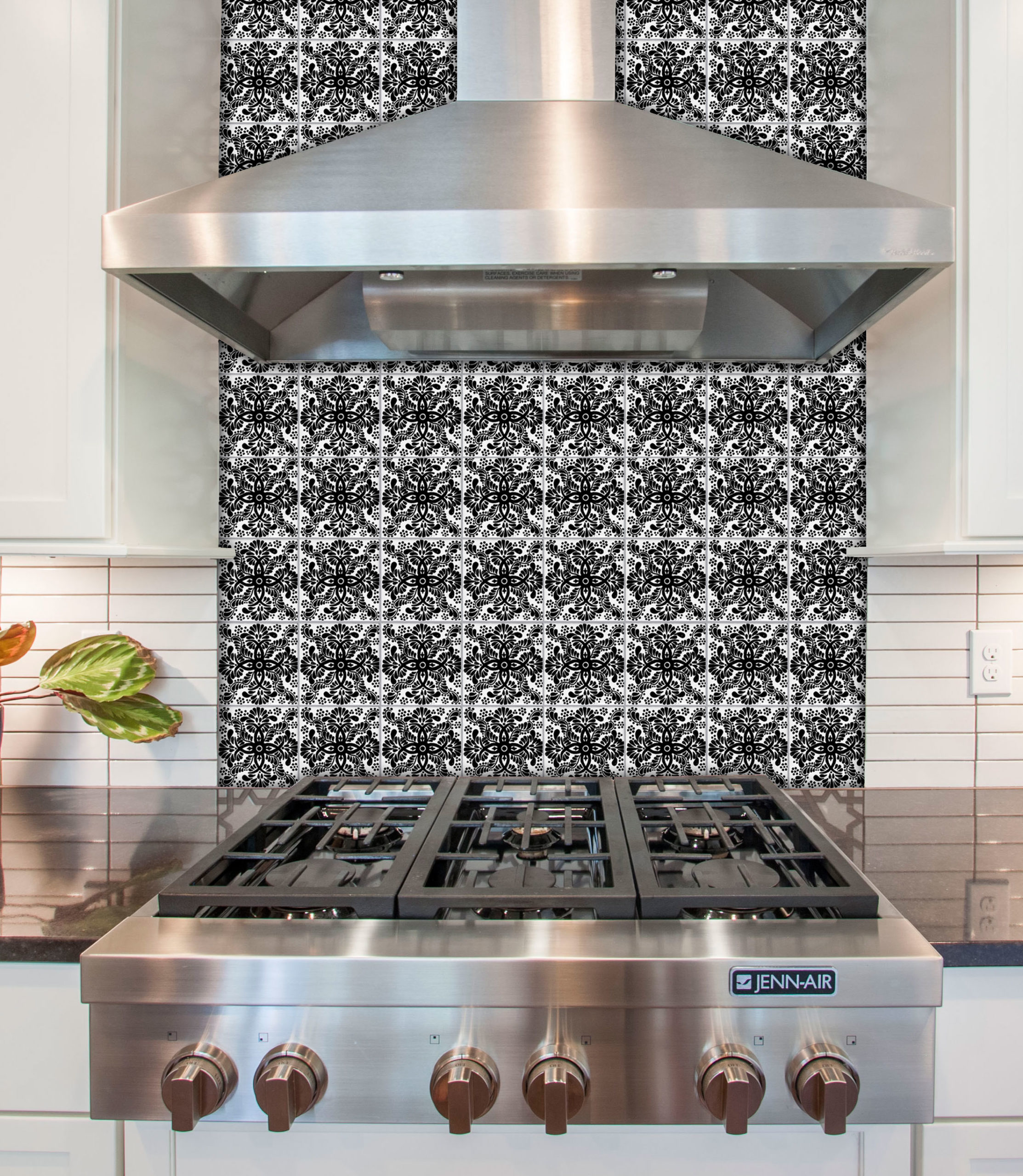 Mexican Talavera Tile – HAD 008_BLACK