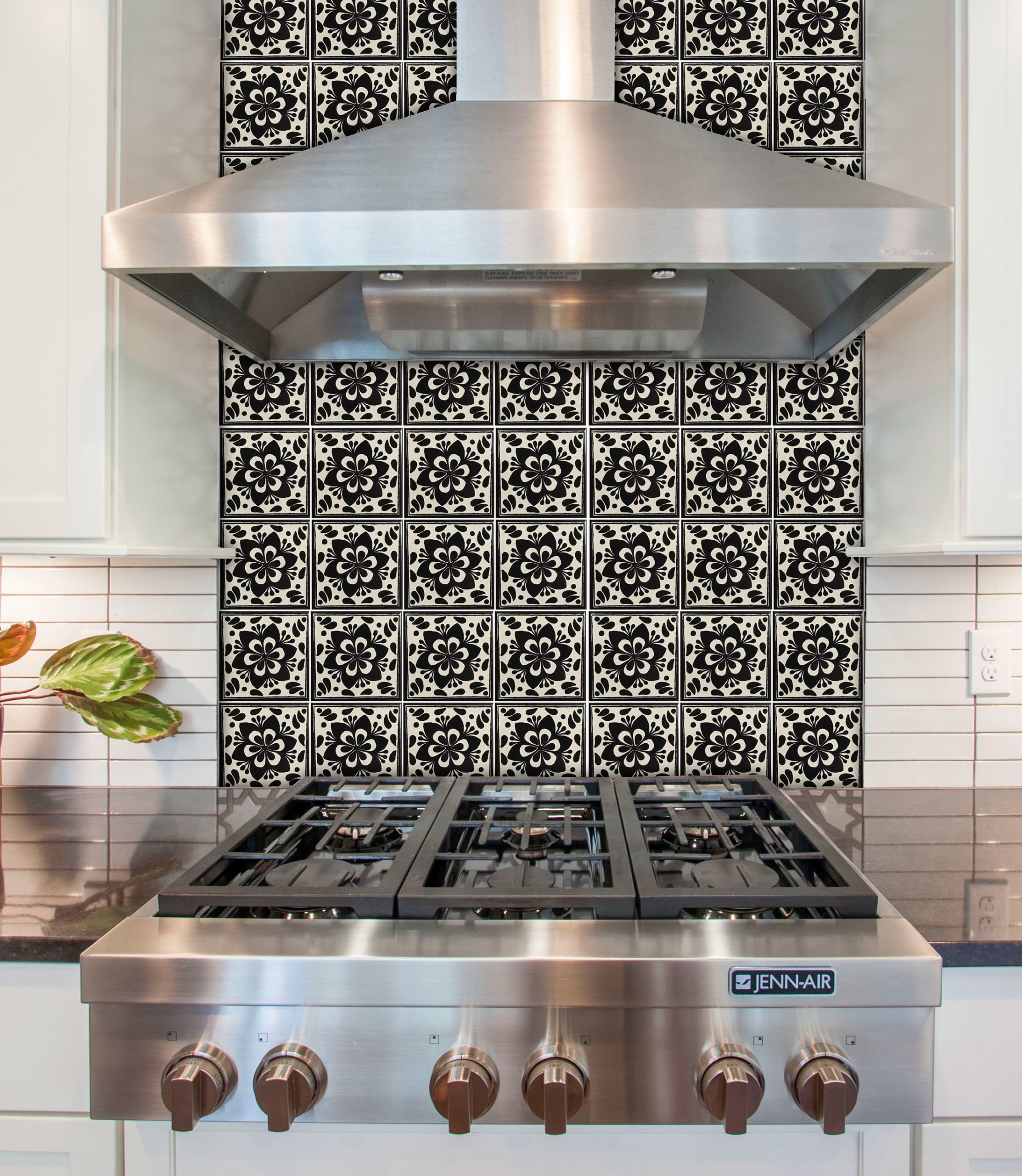 Mexican Talavera Tile – HAD 013_BLACK