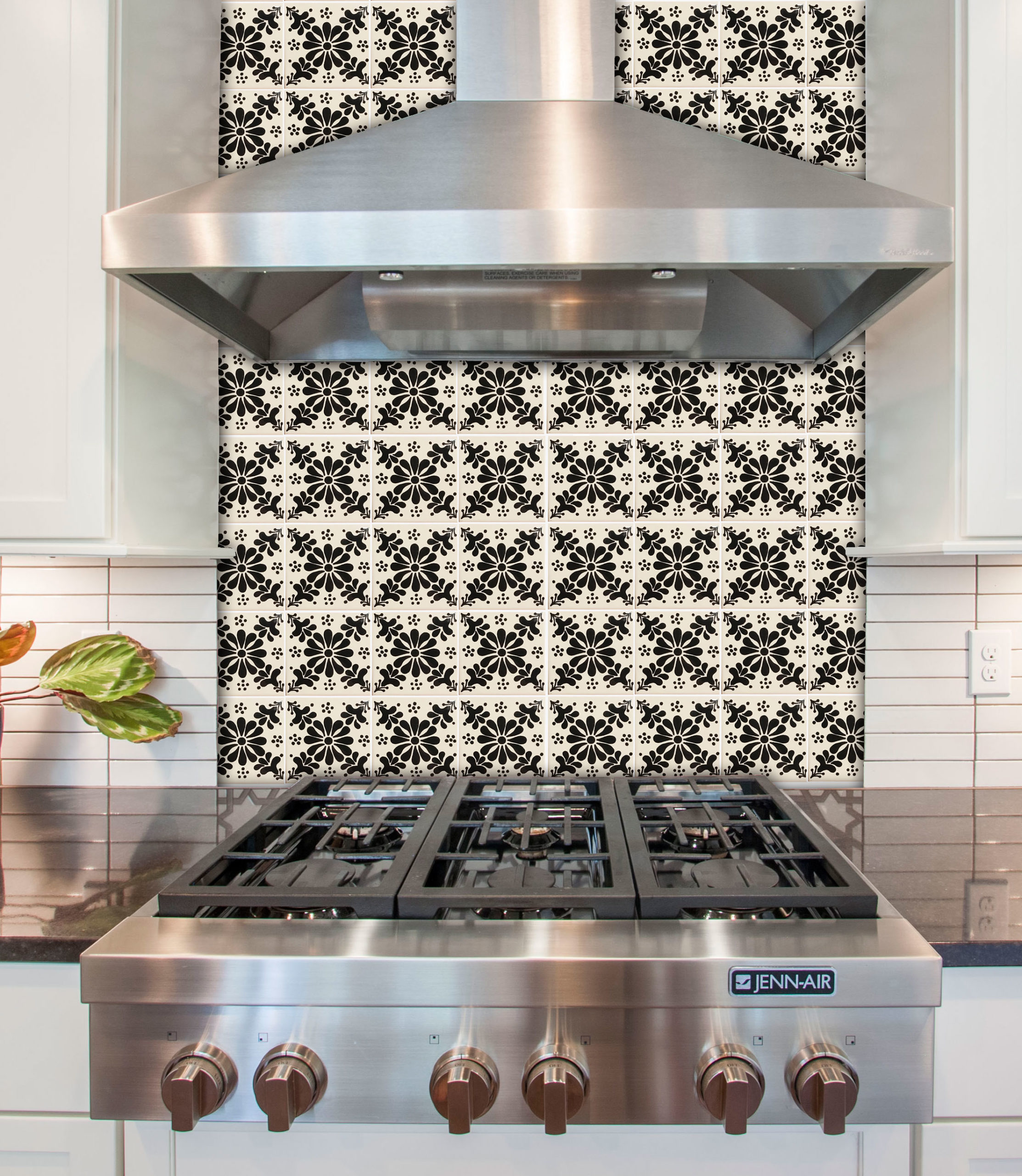 Mexican Talavera Tile – HAD 015_BLACK