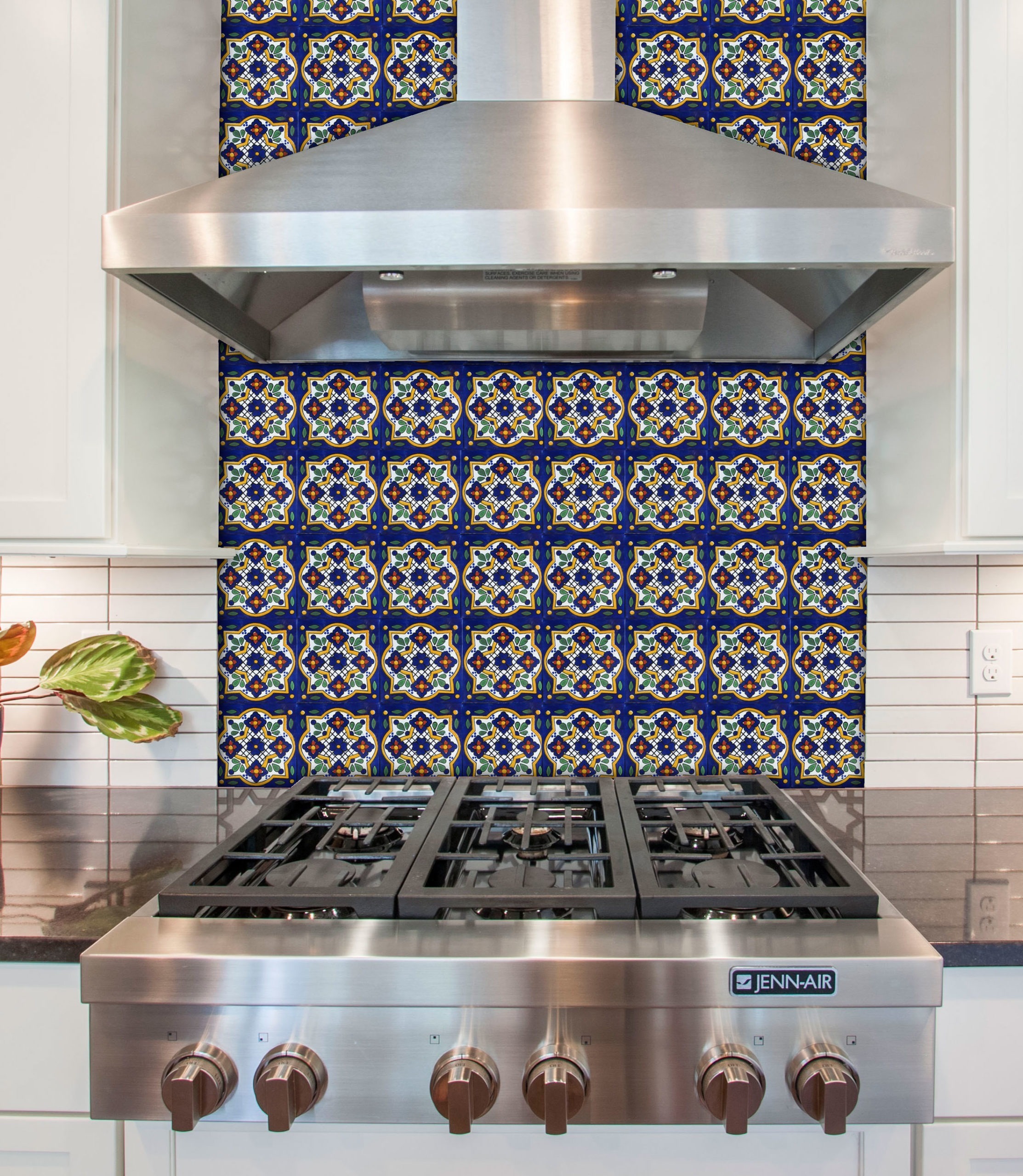 Mexican Talavera Tile - HAD074_COBALT BLUE