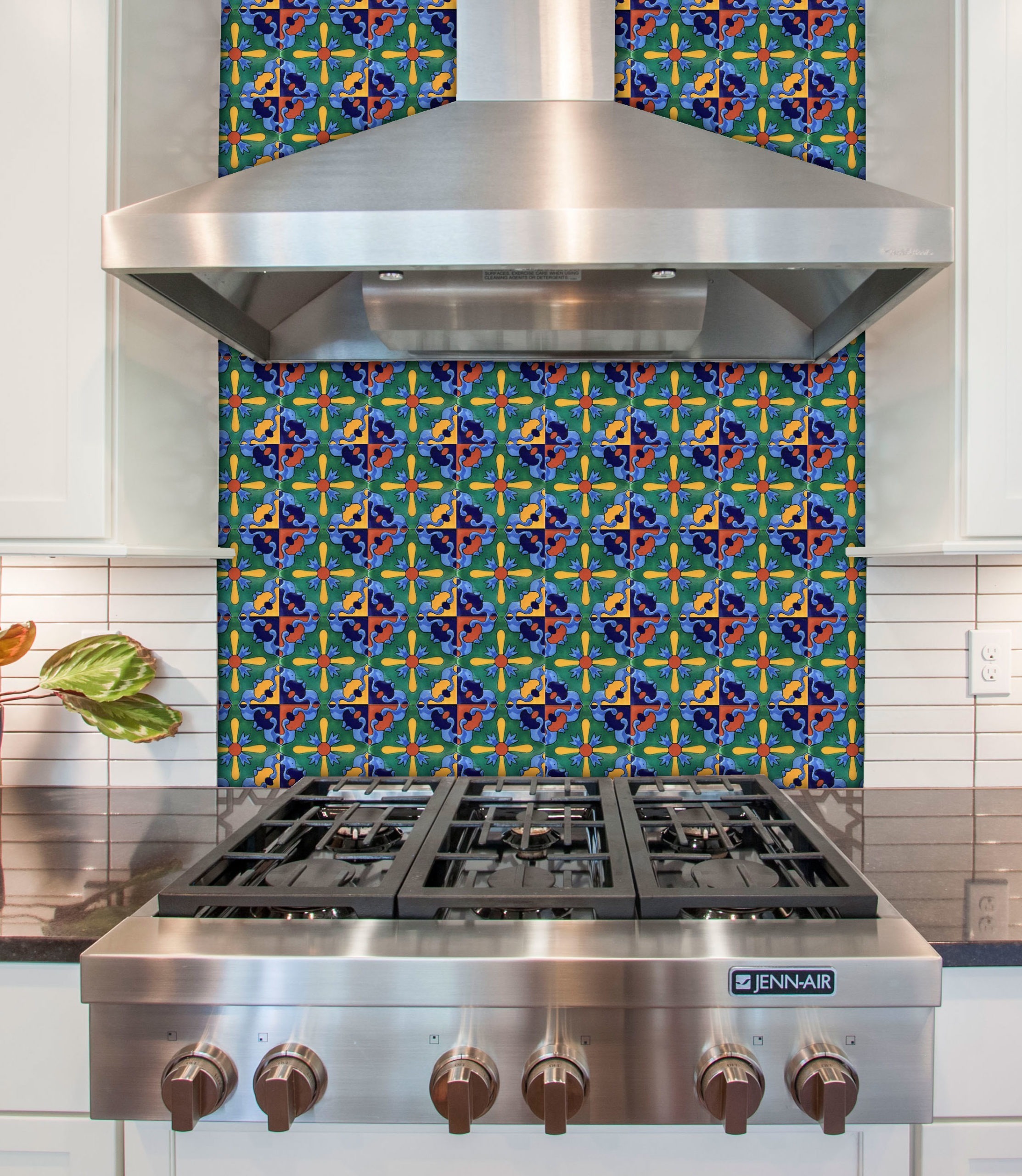 Mexican Talavera Tile - LIBRO COBALT