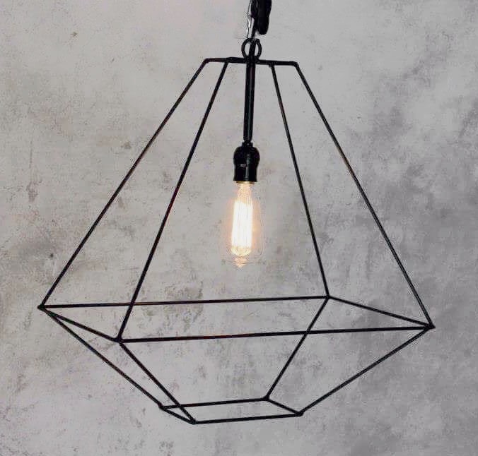 Contemporary Hanging Light- Octagonal