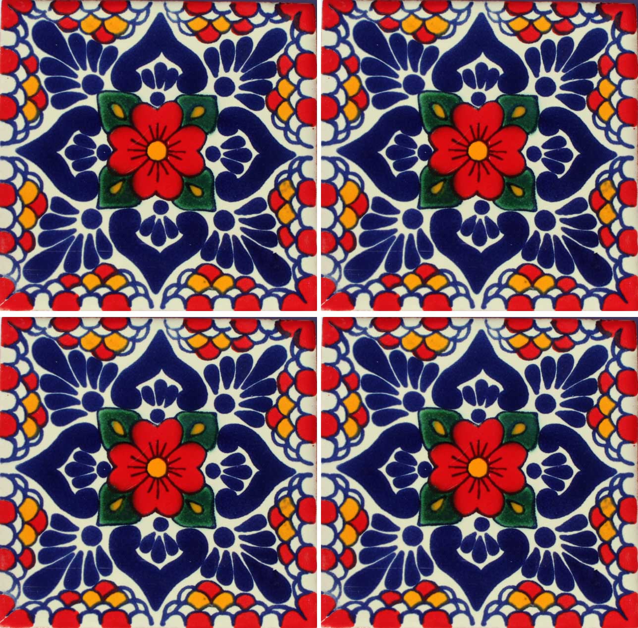 Mexican Talavera Tile – MAN004_RED