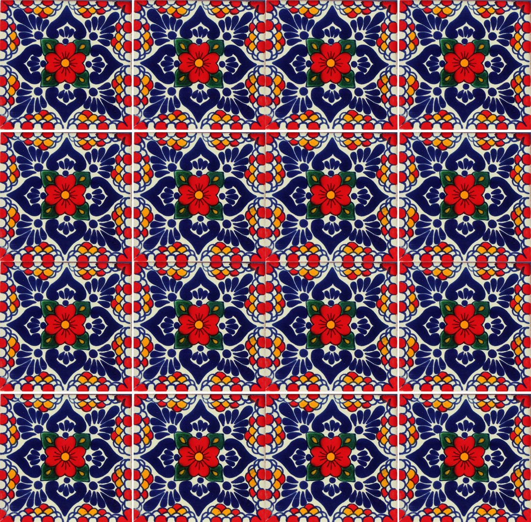 Mexican Talavera Tile – MAN004_RED