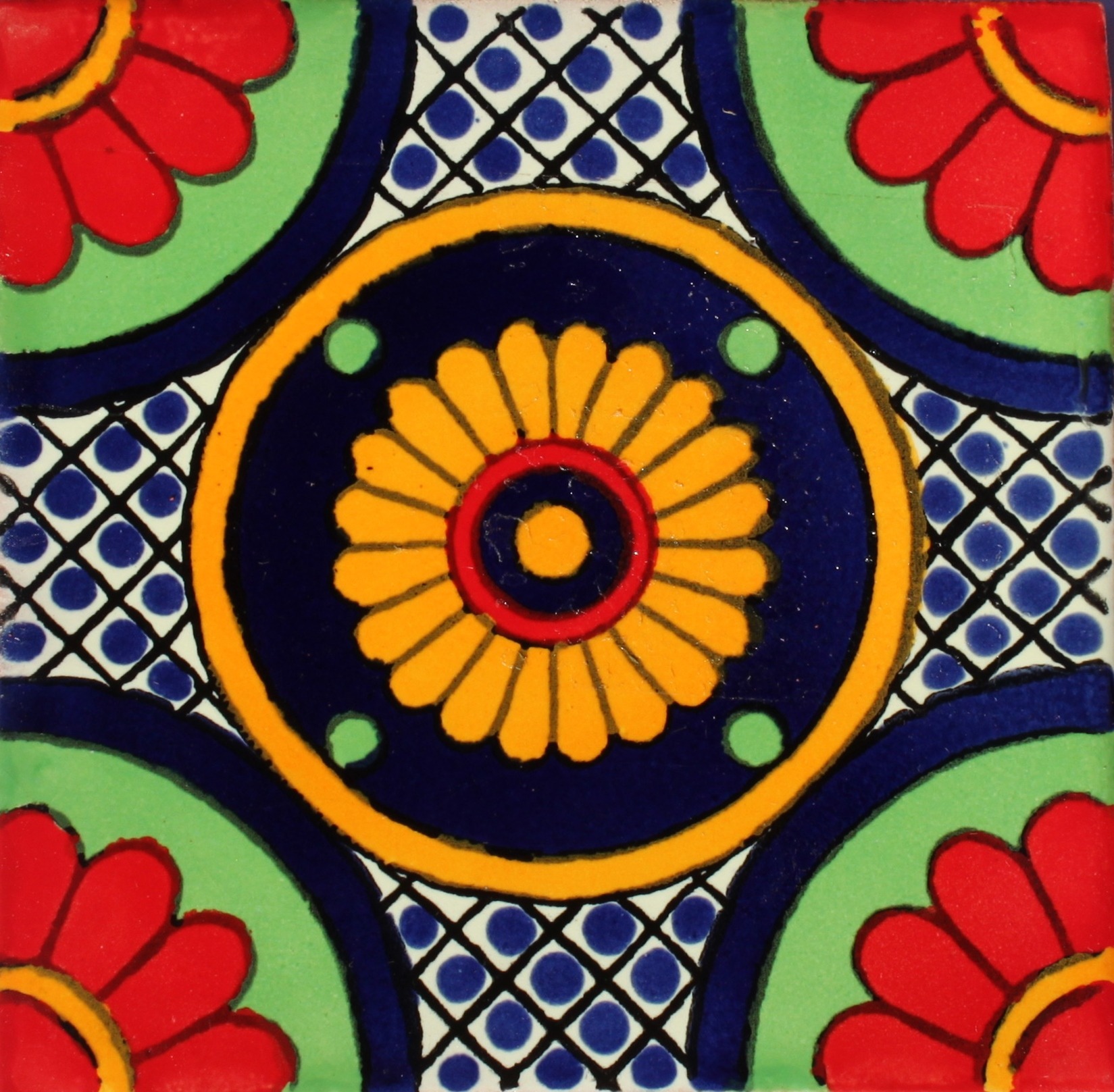 Mexican Talavera Tile – MAN005_RED