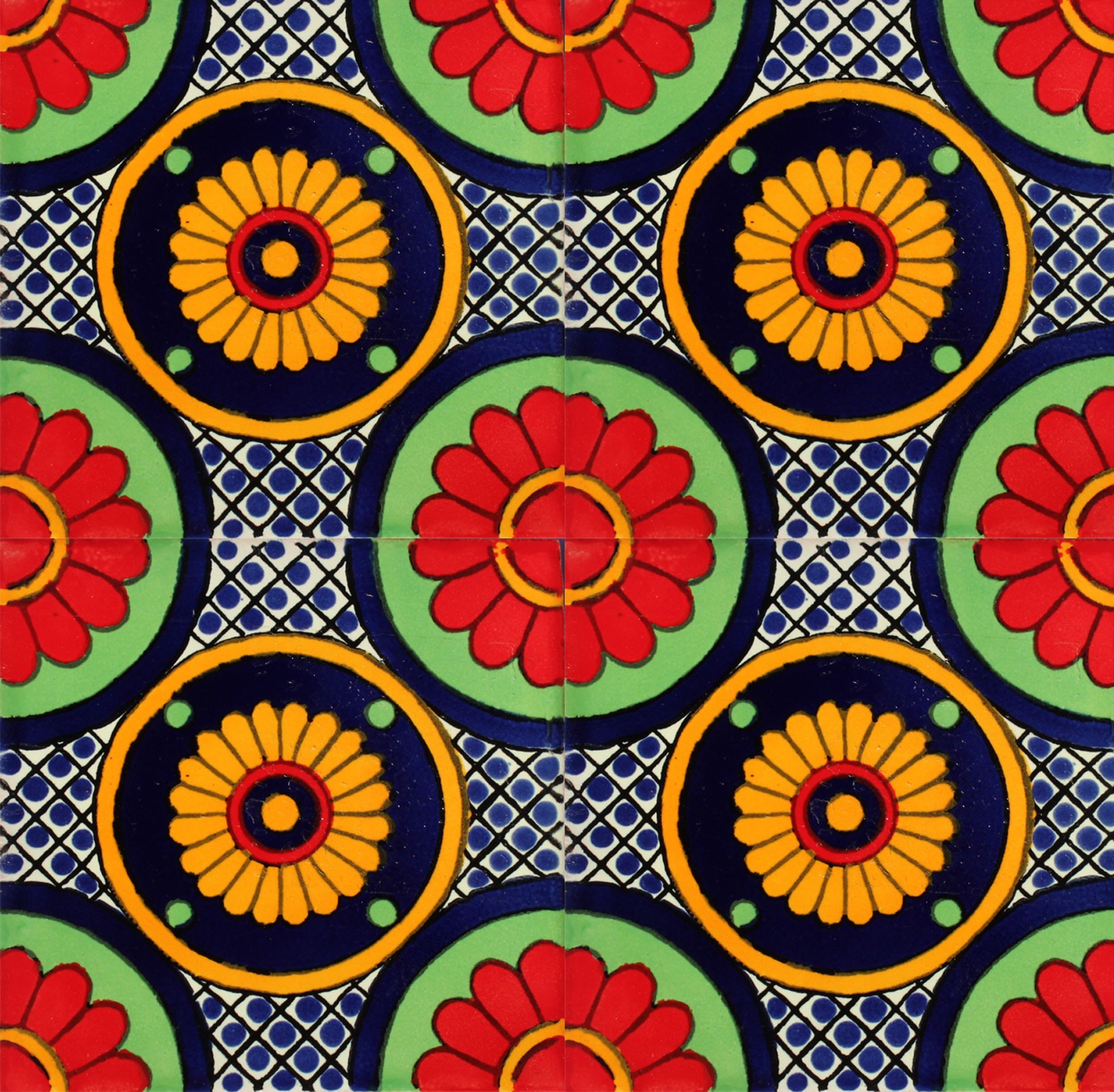 Mexican Talavera Tile – MAN005_RED