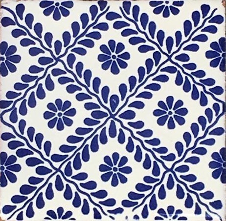 Mexican Talavera Tile - MAN018_COBALT