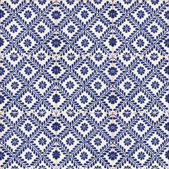Mexican Talavera Tile - MAN018_COBALT