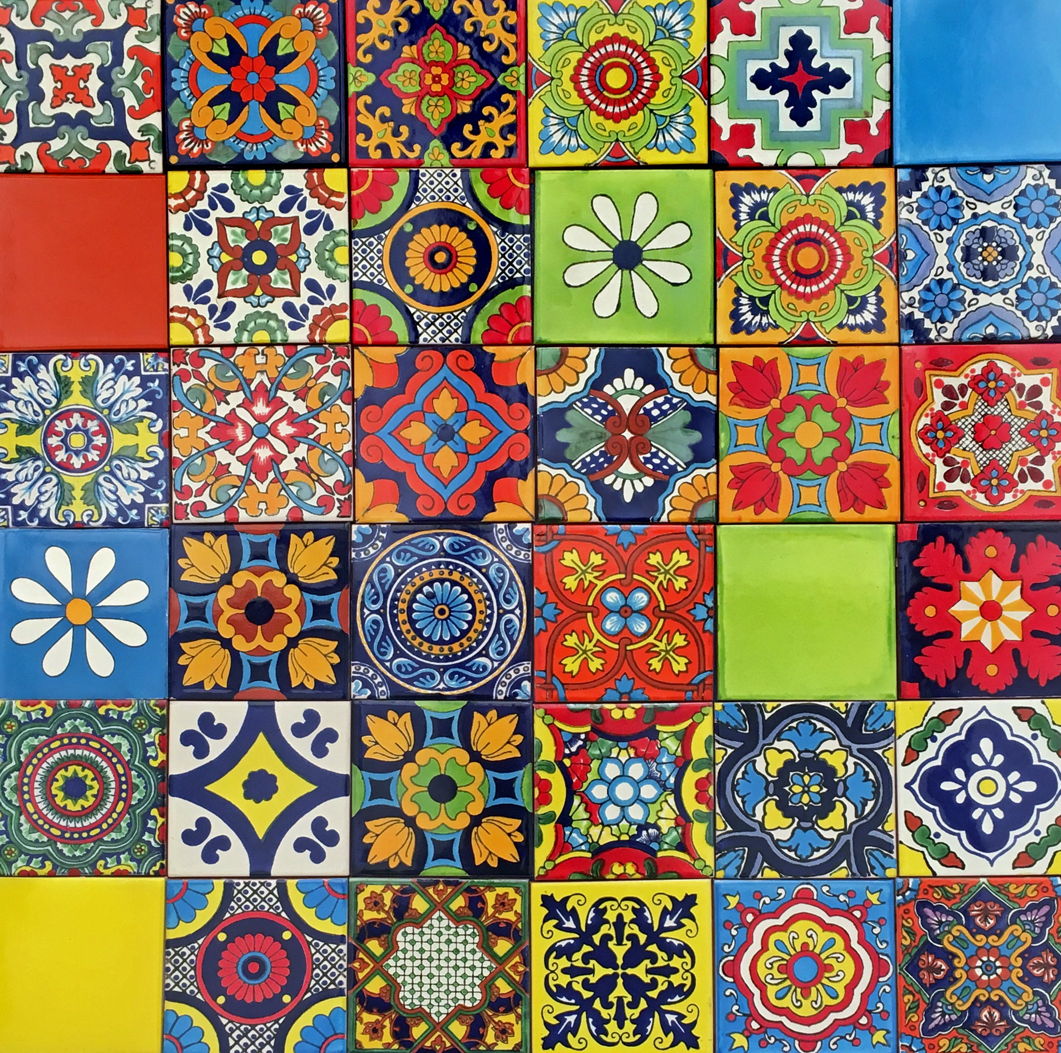PRE-Packed Box OPTION 4 (36 Tiles) Bright Colourful Designs