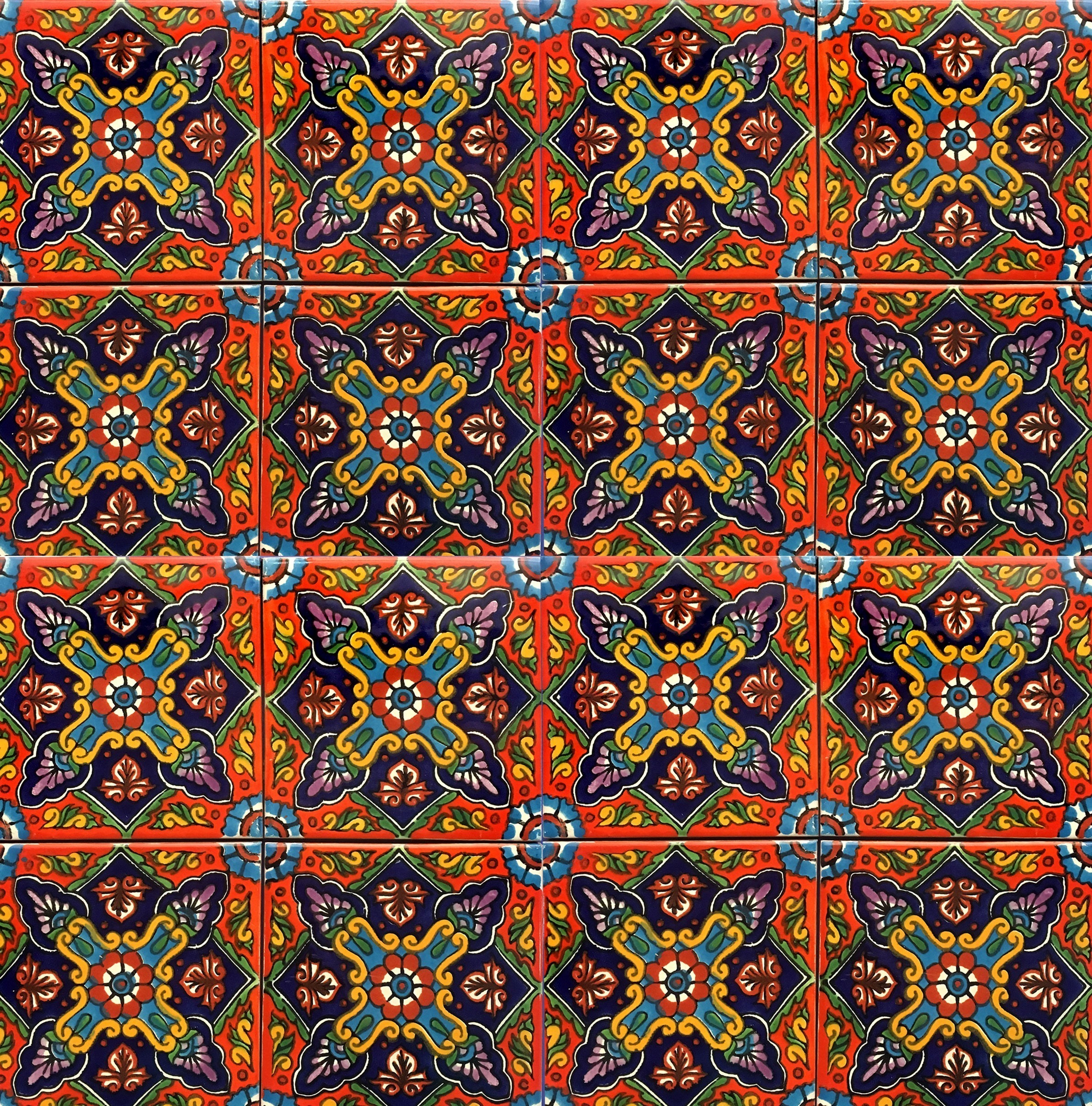 Mexican Talavera Tile - AMT-002