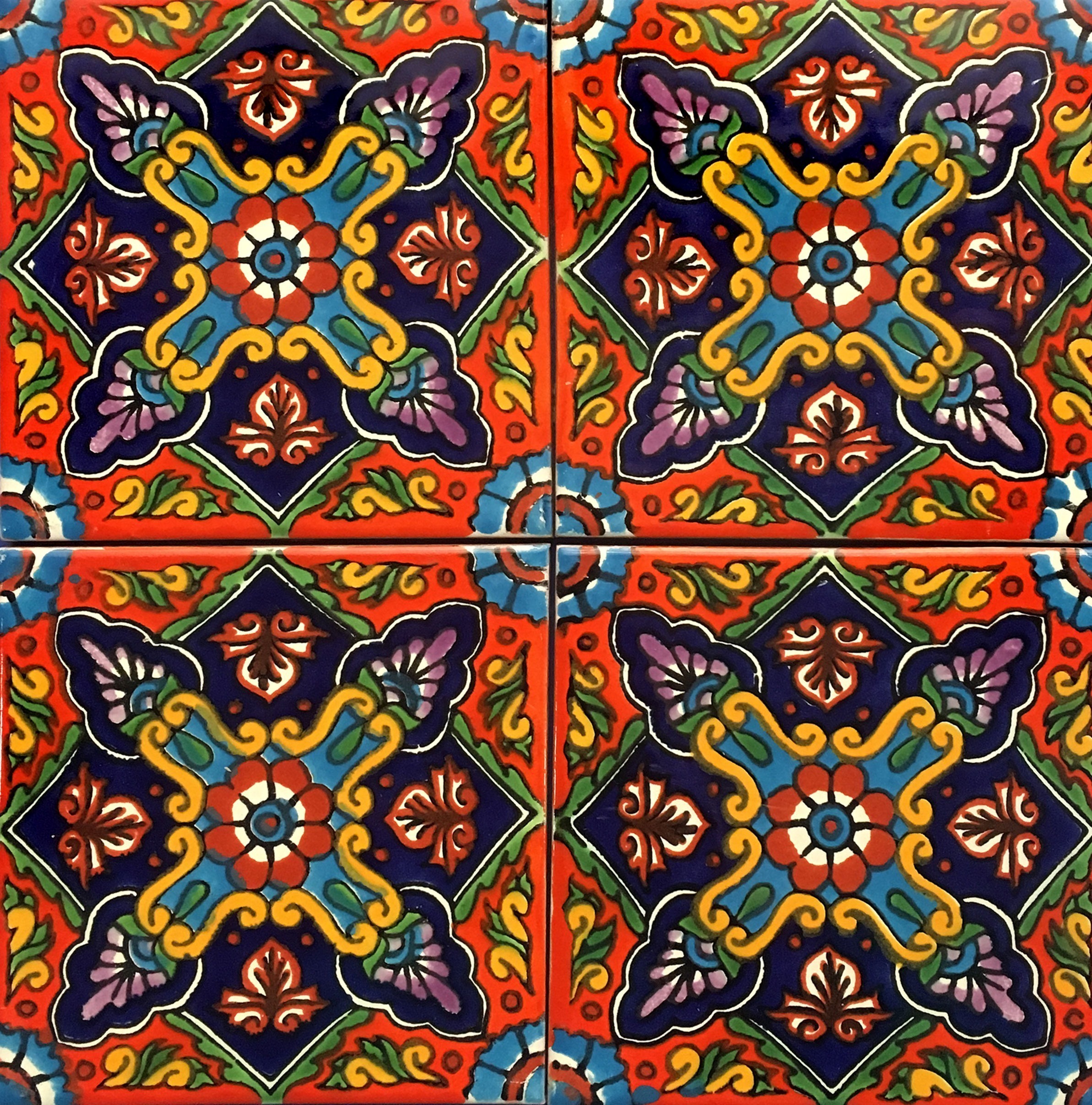 Mexican Talavera Tile - AMT-002