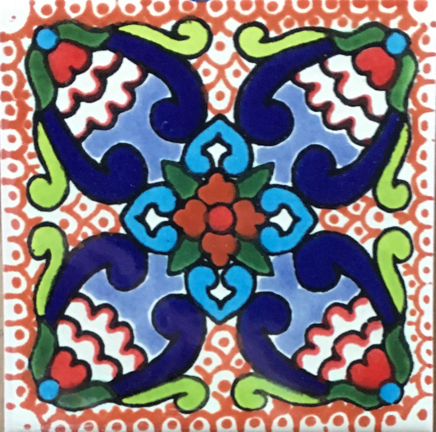 Mexican Talavera Tile - HAD 092