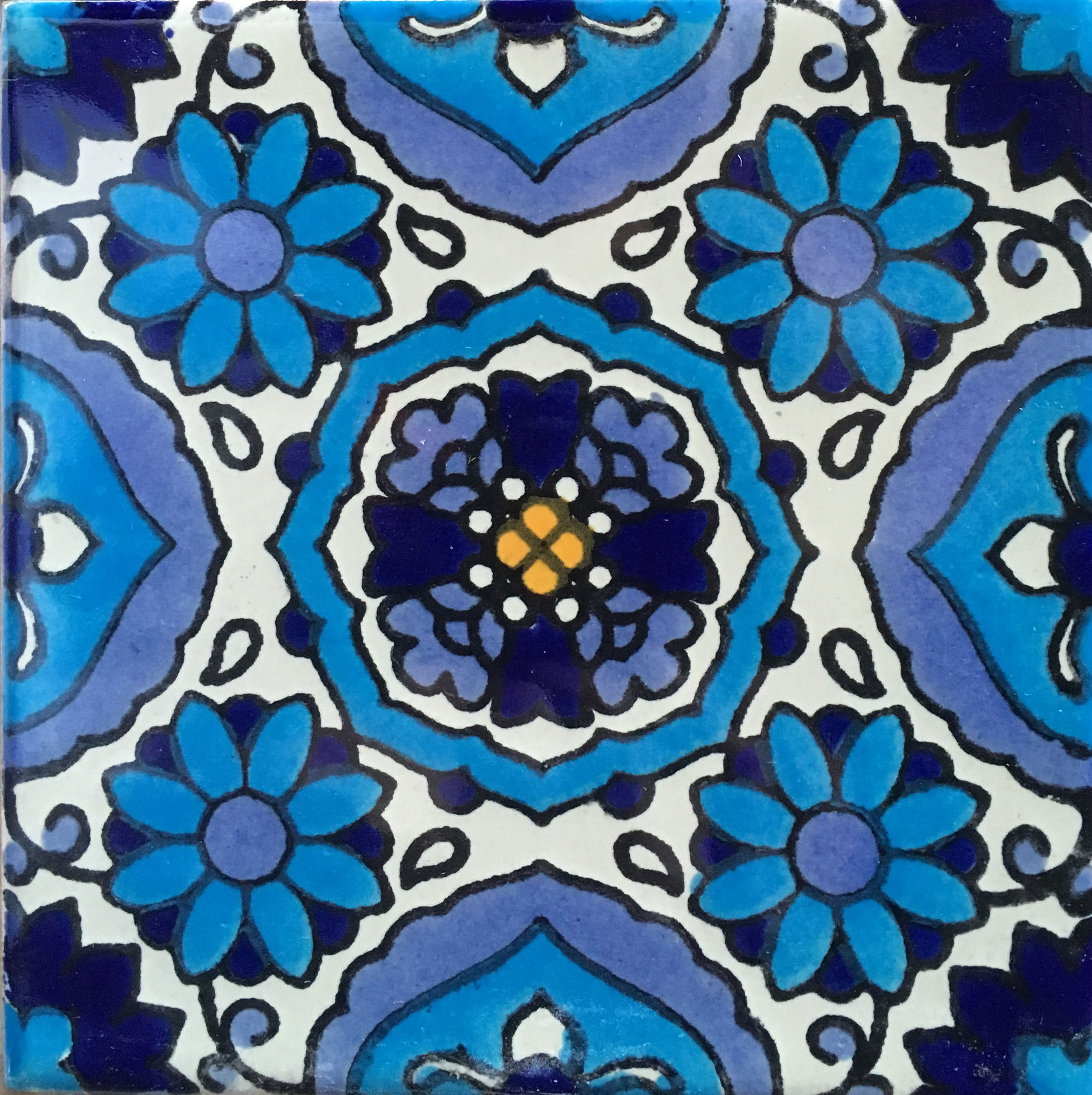 Mexican Talavera Tile - NEW-006 LAURA