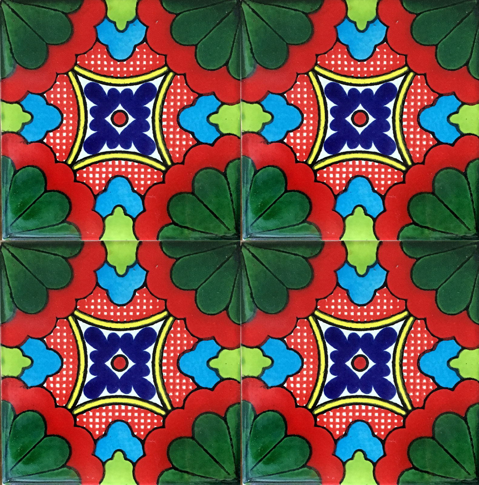 Mexican Talavera Tile - TABOADA VERDE