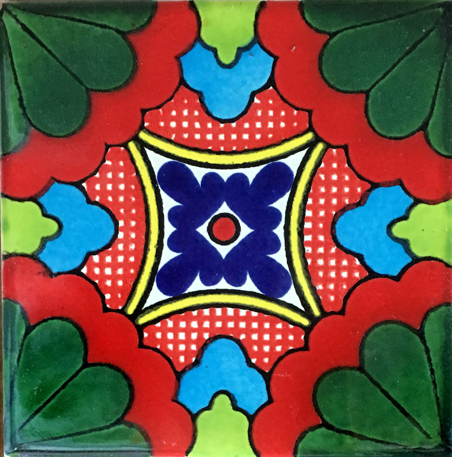 Mexican Talavera Tile - TABOADA VERDE